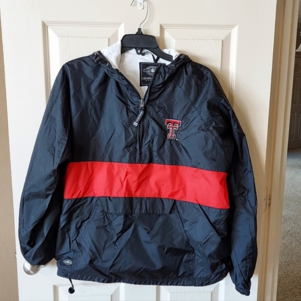 Charles River Texas Tect Pull Over Windbreaker Ja… - image 1
